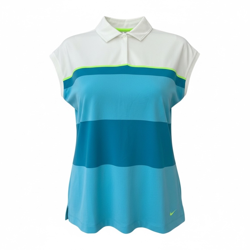 Nike Golf Women's Blue and White Striped Blouse